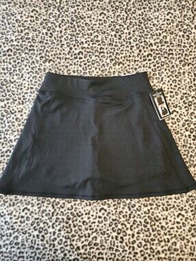 Level Up Active Women's Active Skort in Solid Black, NWT, Size Medium